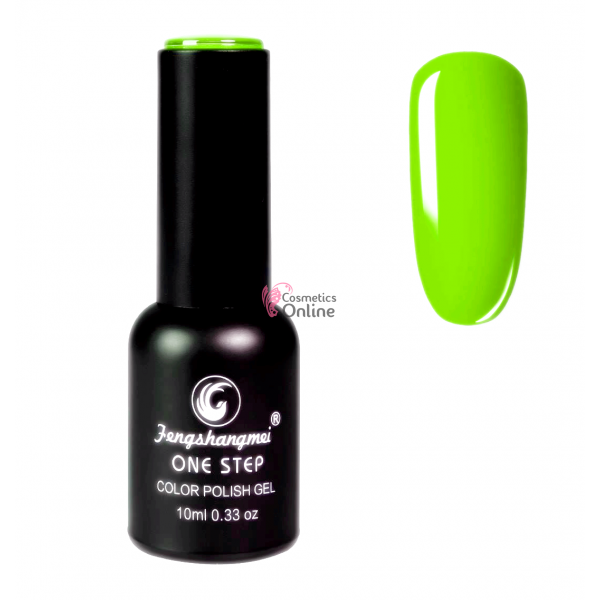Oja semipermanenta FSM, ONE STEP Color UV/LED 10ml Cod 432 Green Neon